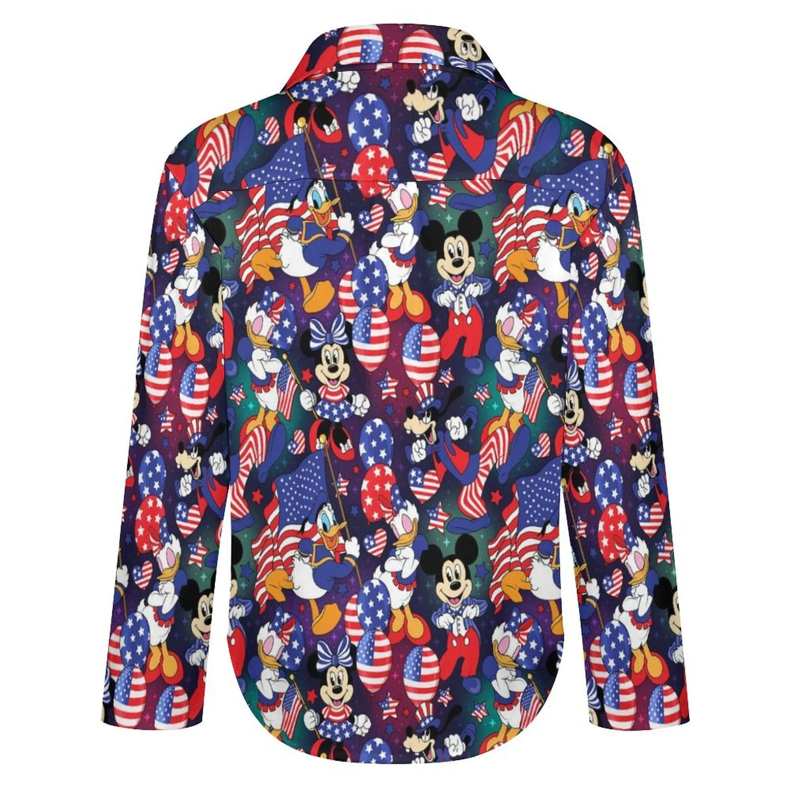 Disney America Long Sleeve Button Up Blouse