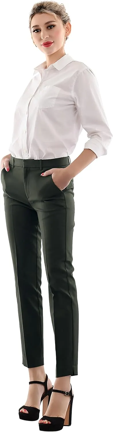 Marycrafts Women's Work Ankle Dress Pants Trousers Slacks