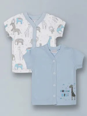 Purple Flaunt - Boys Animal Print Tops (2 Pack)