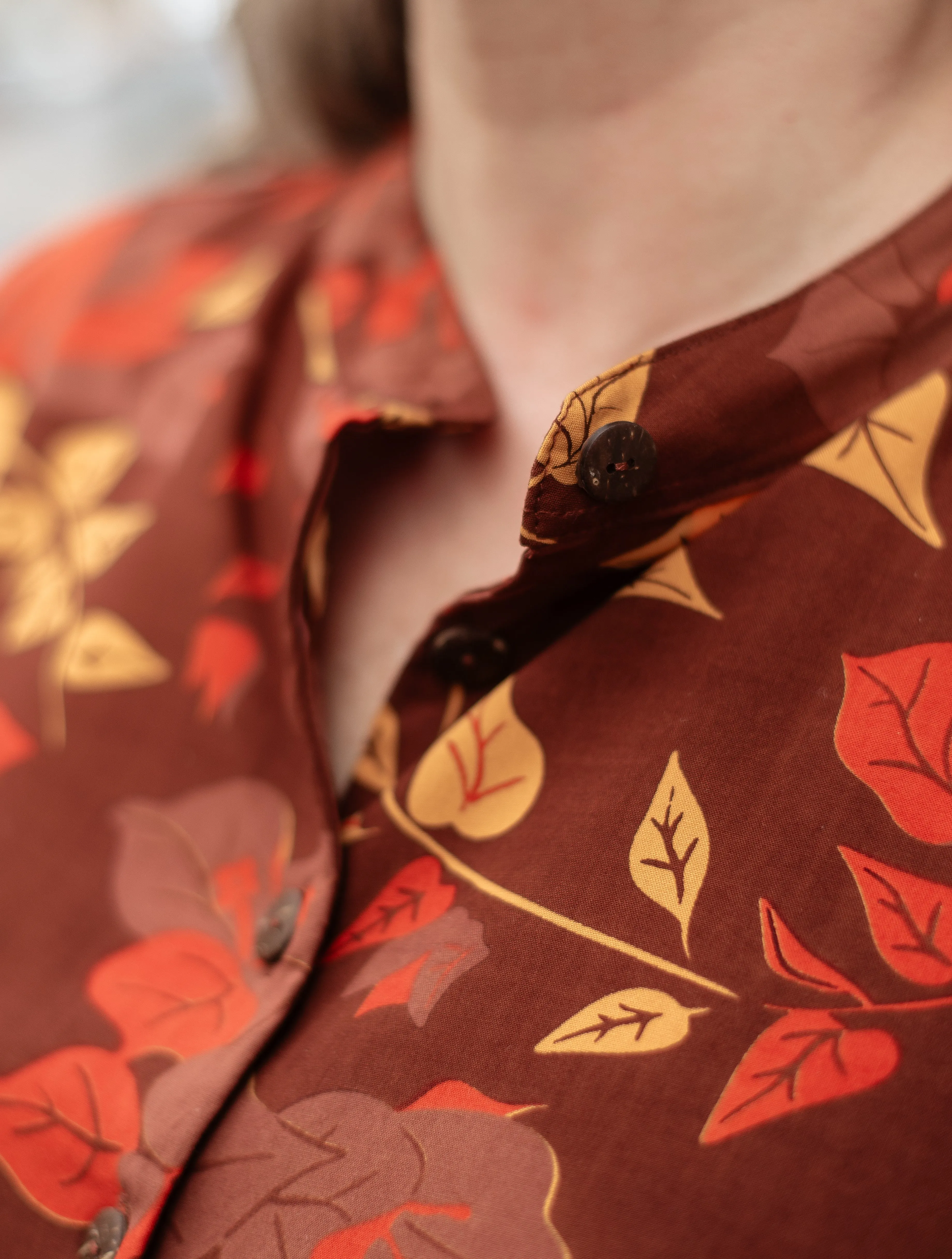 Rayon Blouse - Bougainvillea Brown