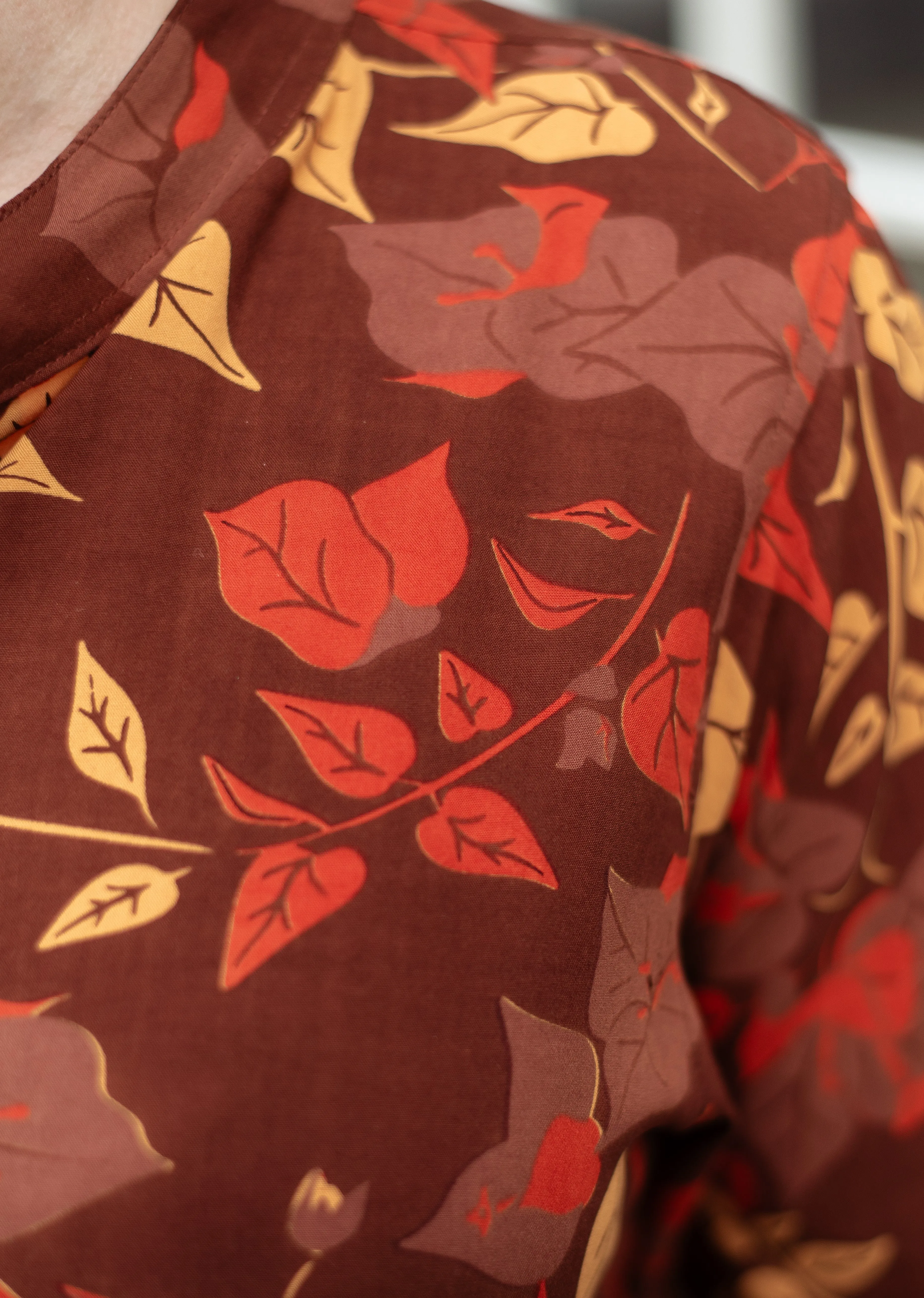 Rayon Blouse - Bougainvillea Brown