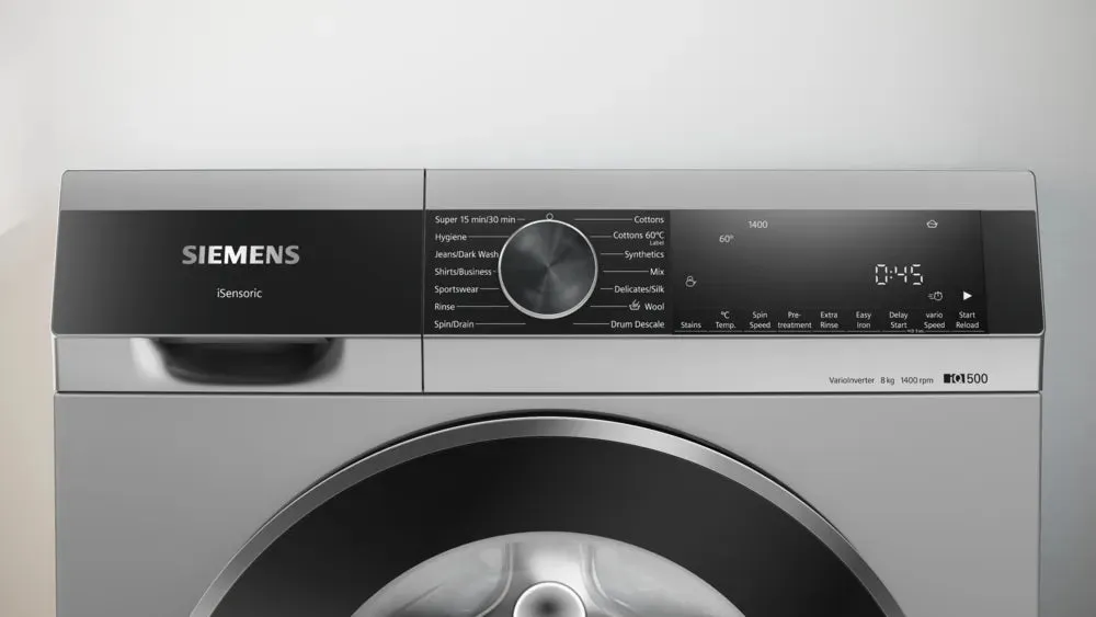 SIEMENS WG34A20SIN iQ500 washing machine, front loader 8 kg 1400 rpm